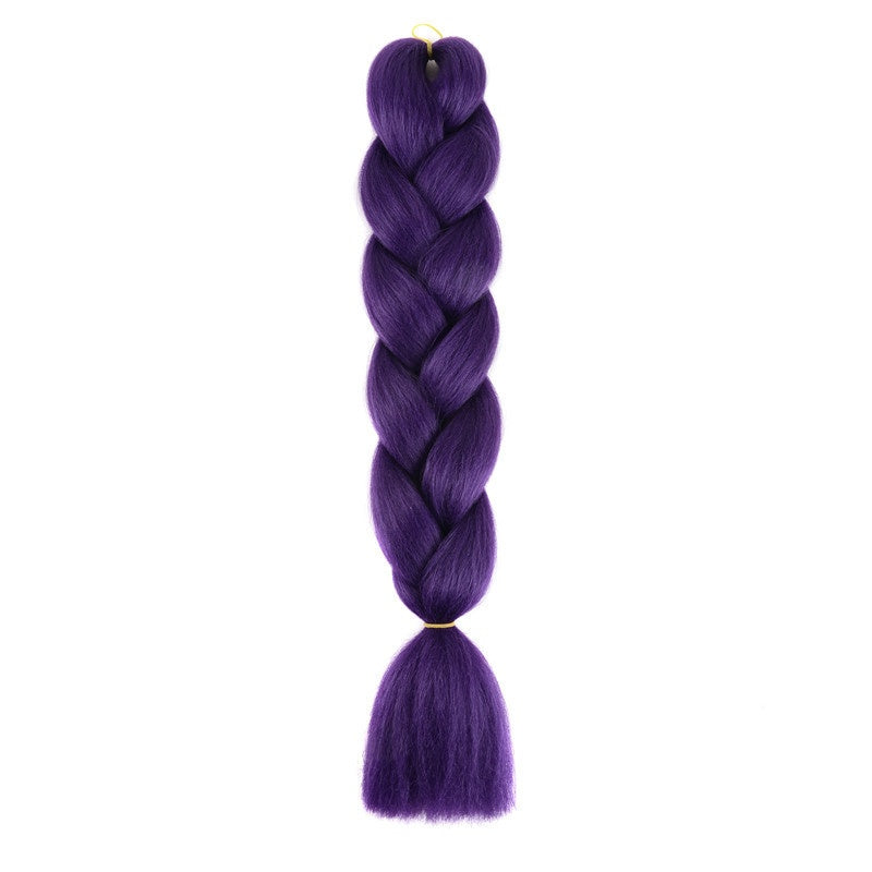 ★Dark Purple★ Synthetic Festival Braids