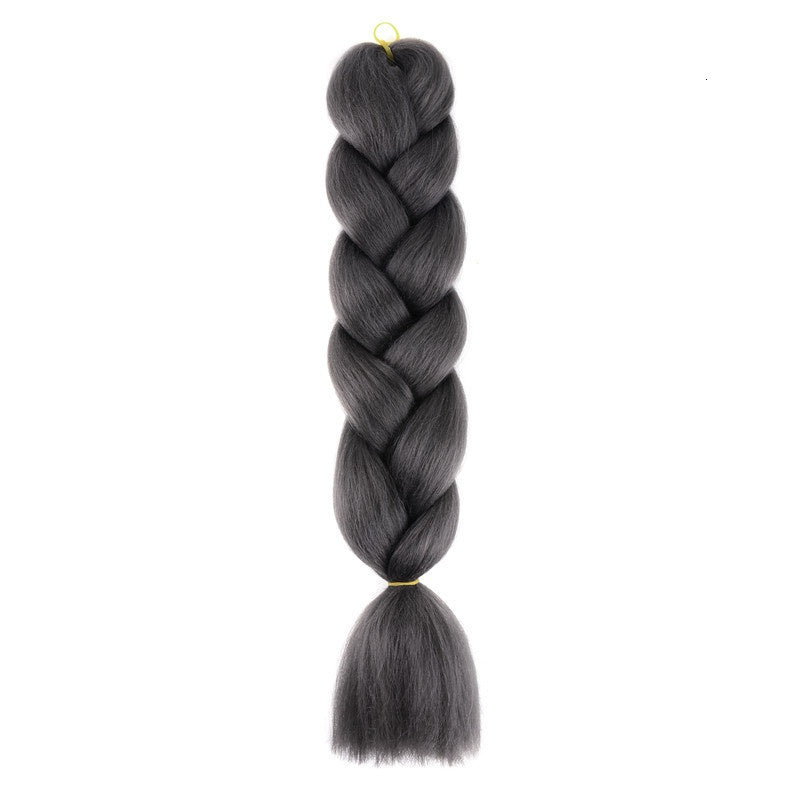★Dark Gray★ Synthetic Festival Braids