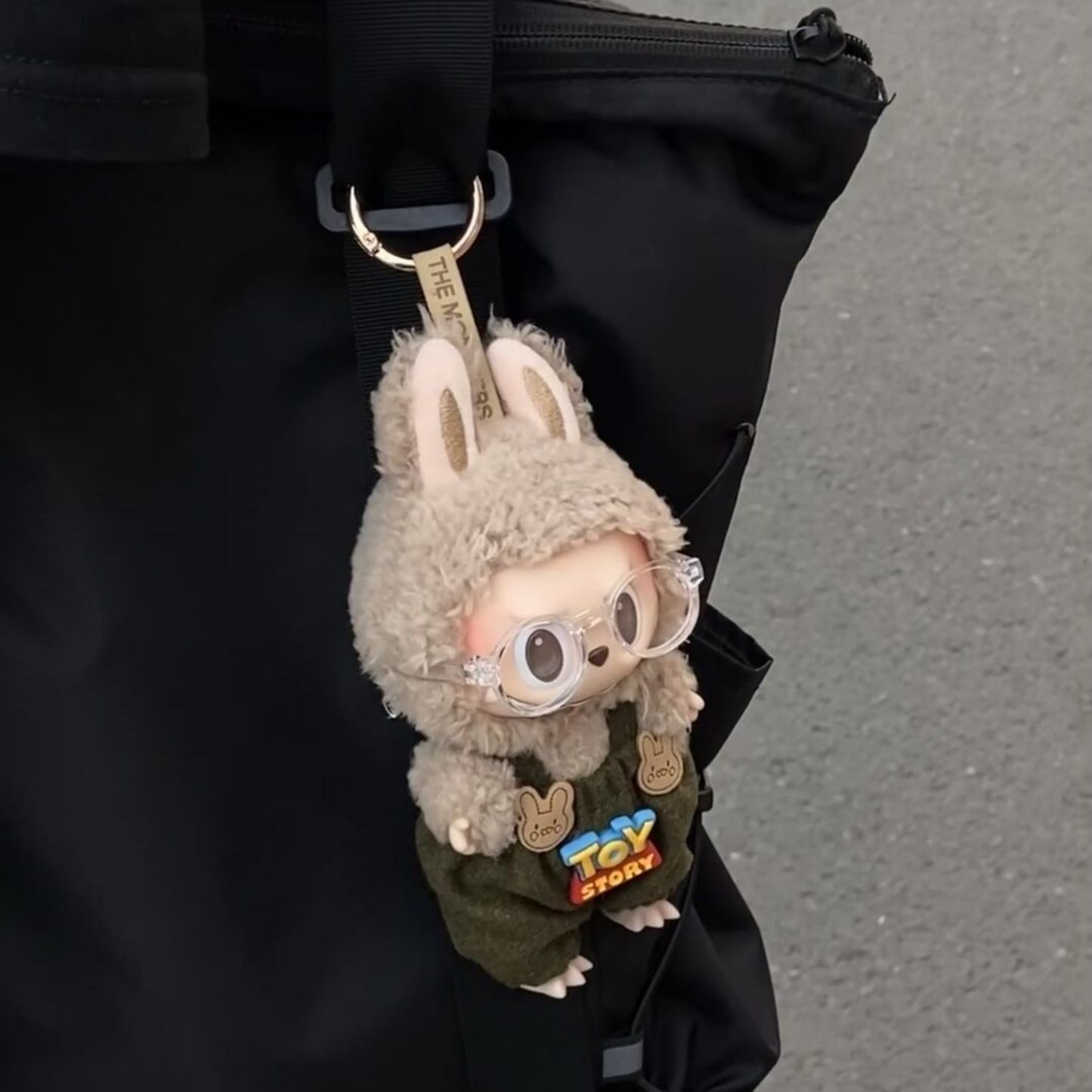 Handmade Overalls+Glasses Set